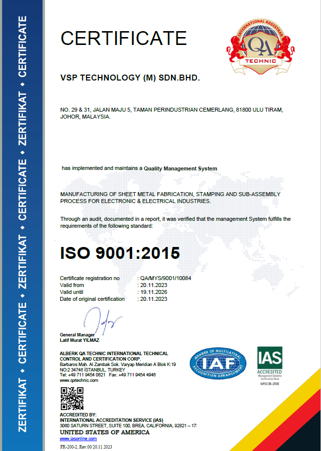 ISO 9001 - VSP